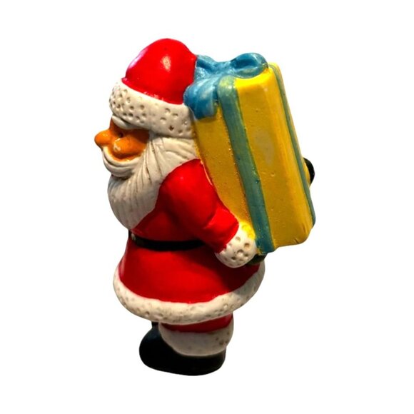 Vintage Holiday Santa Claus Figurine Painted Porcelain 1992 V.M.I. - Picture 4 of 9